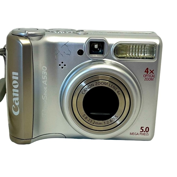 Canon PowerShot A530 Silver Digital Camera - Picture 1 of 13